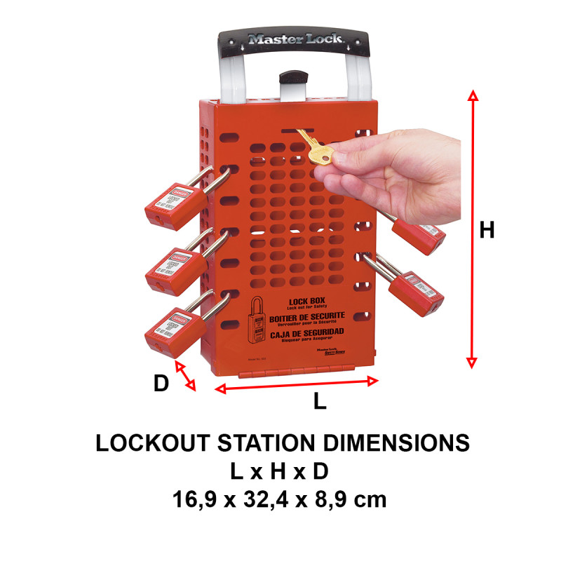 Master Lock 503RED Grup Rehin Kutusu