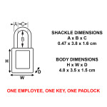 MASTER LOCK S31KDRED Key Different