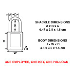 MASTER LOCK S32KDBLU Key Different