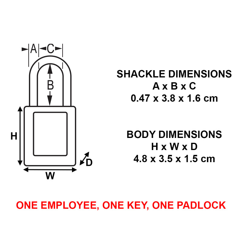 MASTER LOCK S32KDBLU Key Different